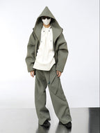 Futuristic Double Zip Hooded Jacket - COPPING THREADS - CT Select