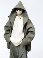 Futuristic Double Zip Hooded Jacket - COPPING THREADS - CT Select