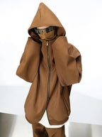 Futuristic Double Zip Hooded Jacket - COPPING THREADS - CT Select