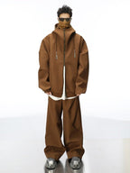 Futuristic Double Zip Hooded Jacket - COPPING THREADS - CT Select