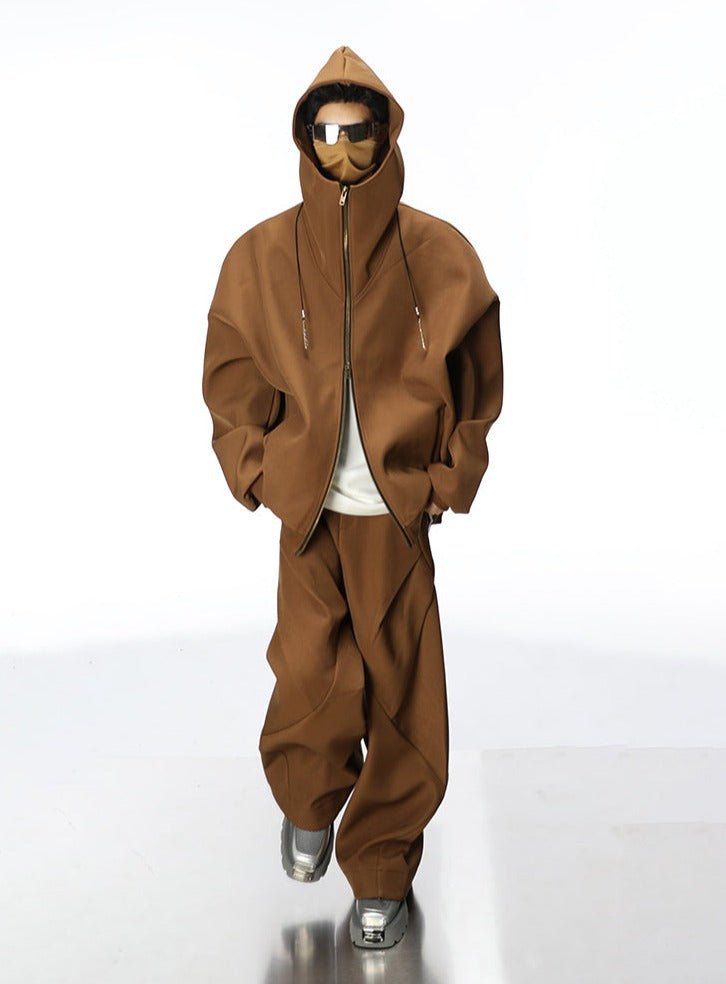 Futuristic Double Zip Hooded Jacket - COPPING THREADS - CT Select