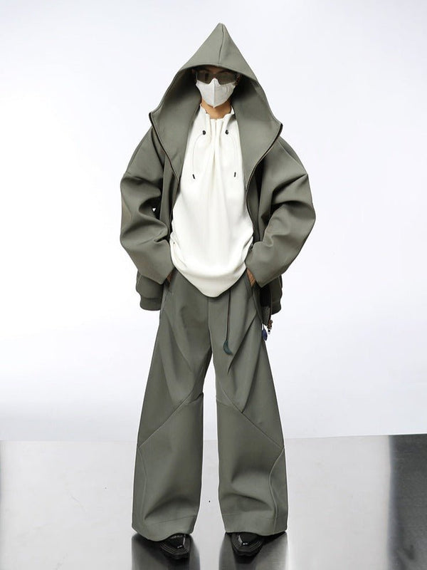 Futuristic Double Zip Hooded Jacket - COPPING THREADS - CT Select