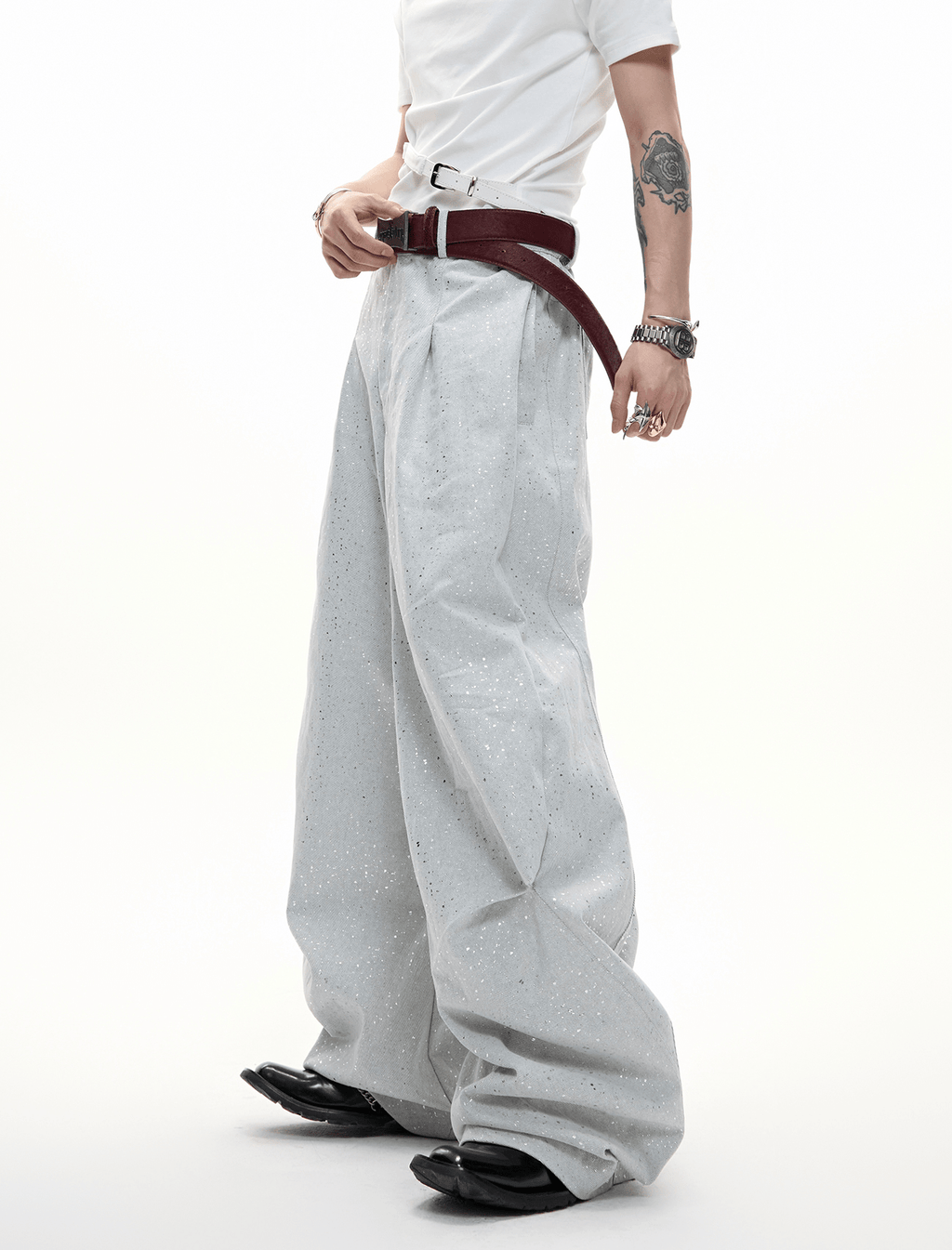 Galaxy Speckle Wide - Leg Trousers - COPPING THREADS - ArguE CulturE