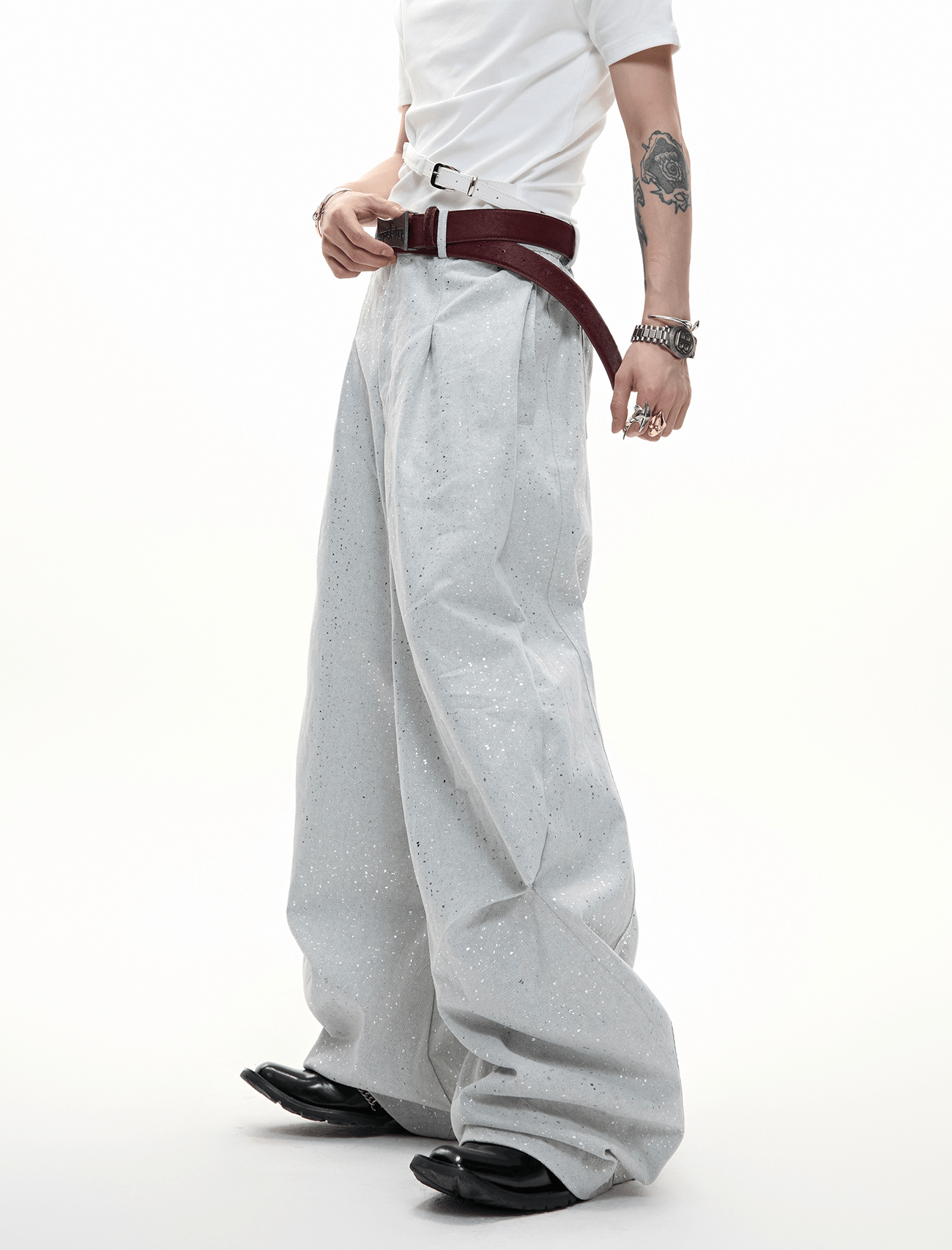 Galaxy Speckle Wide - Leg Trousers - COPPING THREADS - ArguE CulturE