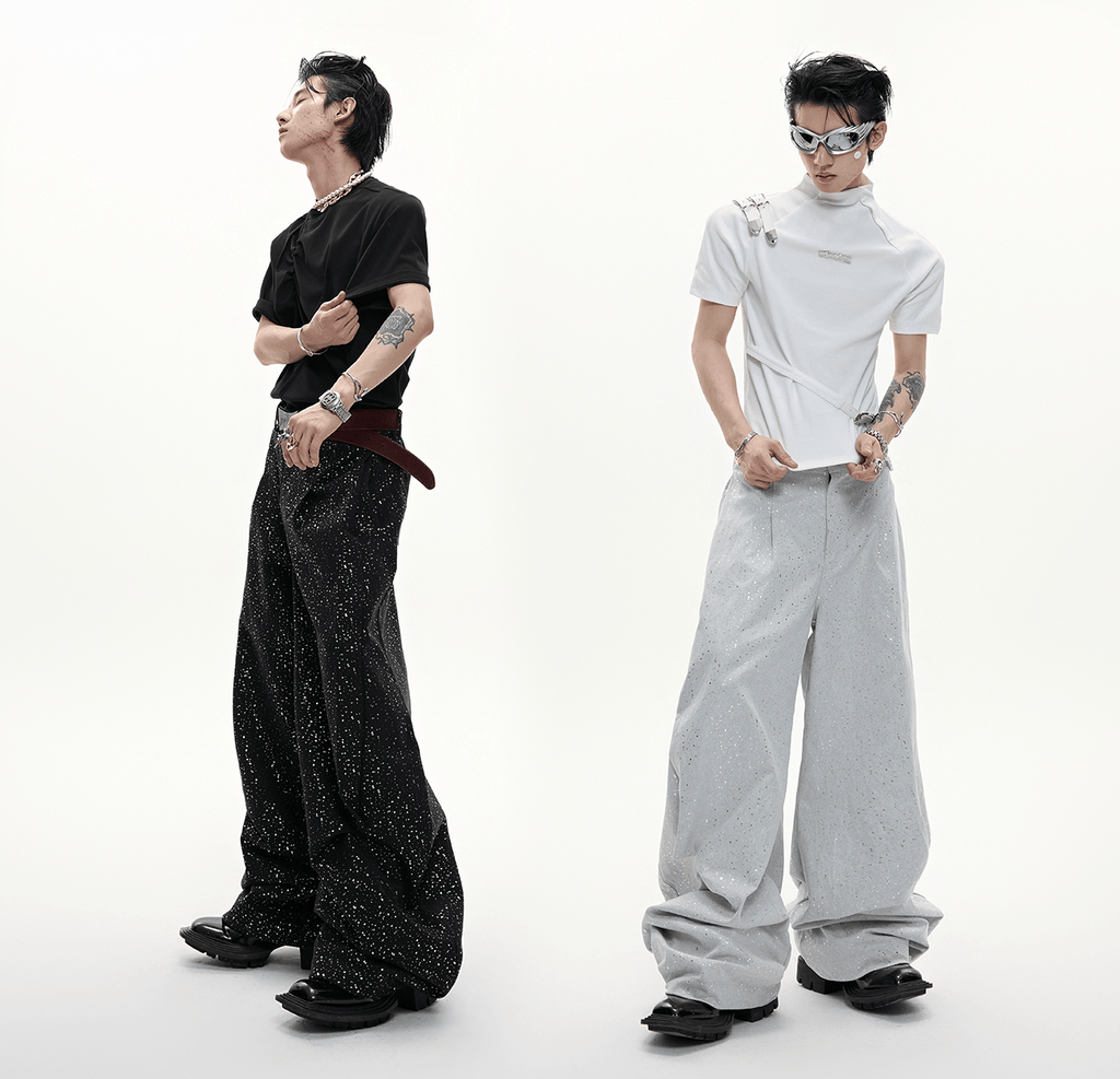 Galaxy Speckle Wide - Leg Trousers - COPPING THREADS - ArguE CulturE
