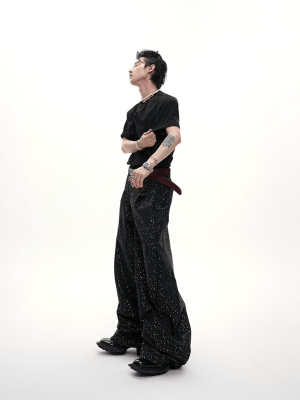 Galaxy Speckle Wide - Leg Trousers - COPPING THREADS - ArguE CulturE