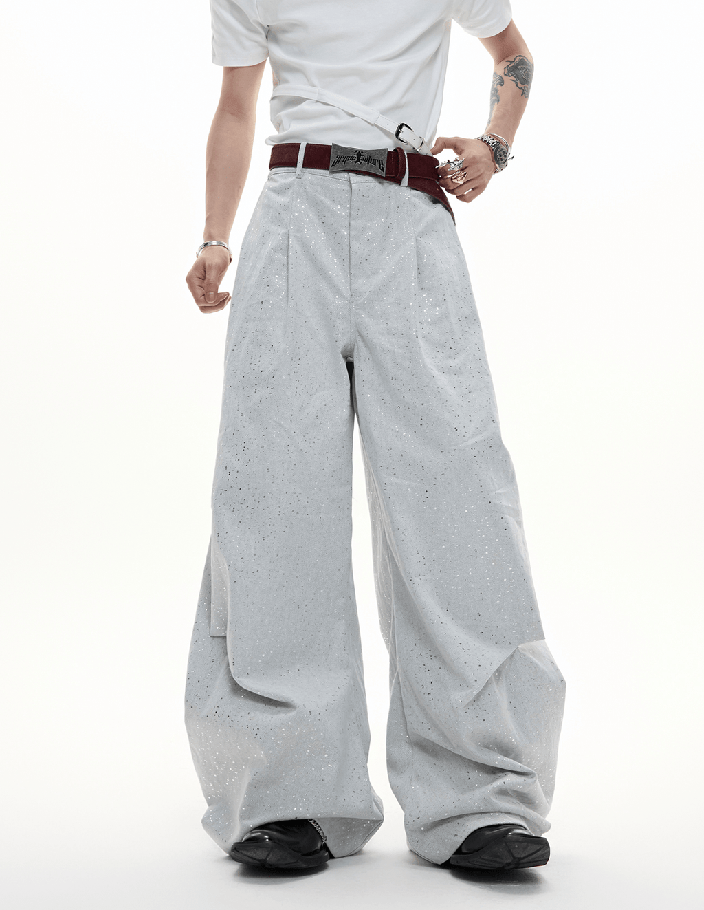 Galaxy Speckle Wide - Leg Trousers - COPPING THREADS - ArguE CulturE