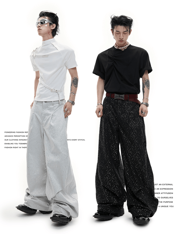 Galaxy Speckle Wide - Leg Trousers - COPPING THREADS - ArguE CulturE