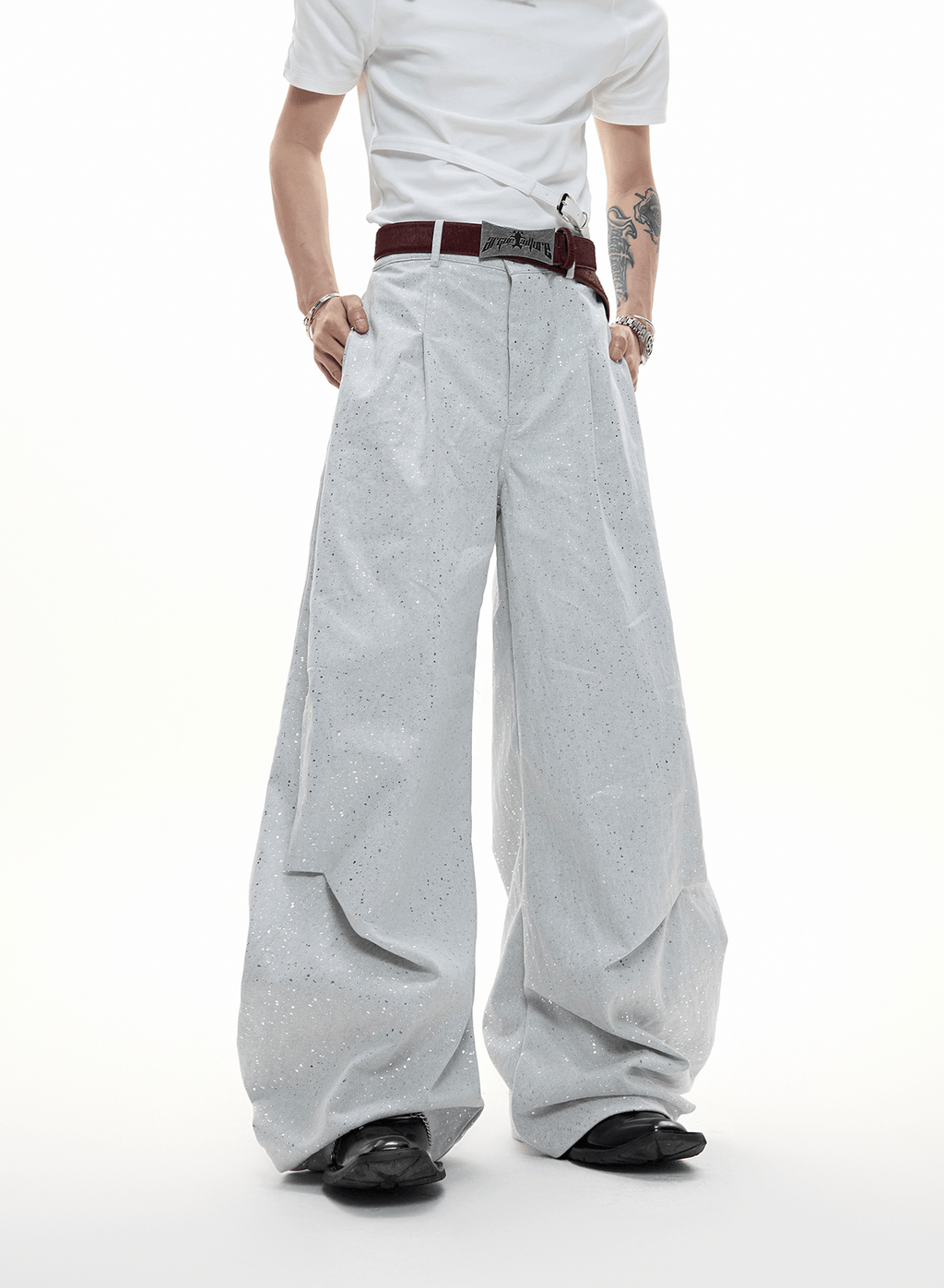 Galaxy Speckle Wide - Leg Trousers - COPPING THREADS - ArguE CulturE