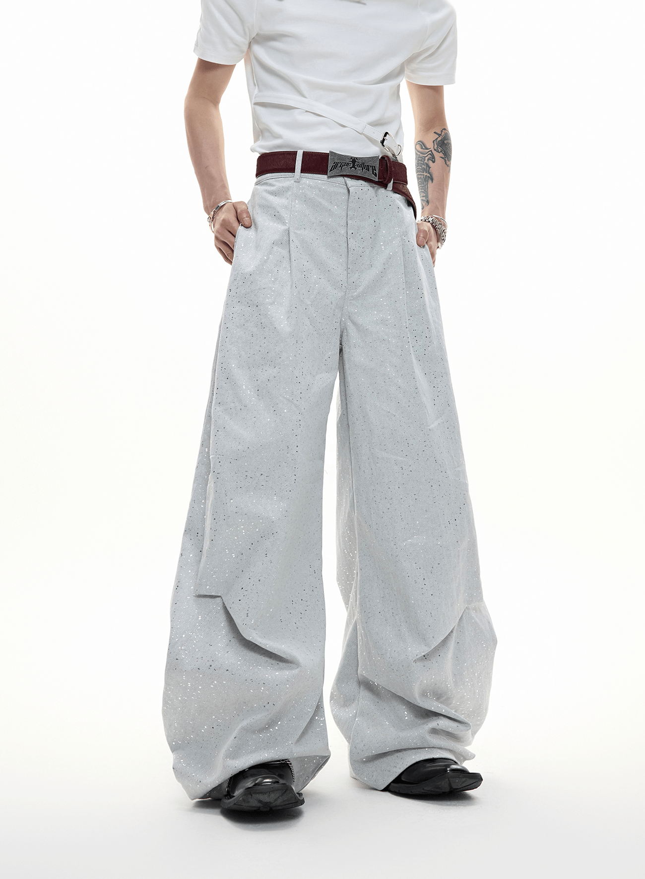 Galaxy Speckle Wide - Leg Trousers - COPPING THREADS - ArguE CulturE