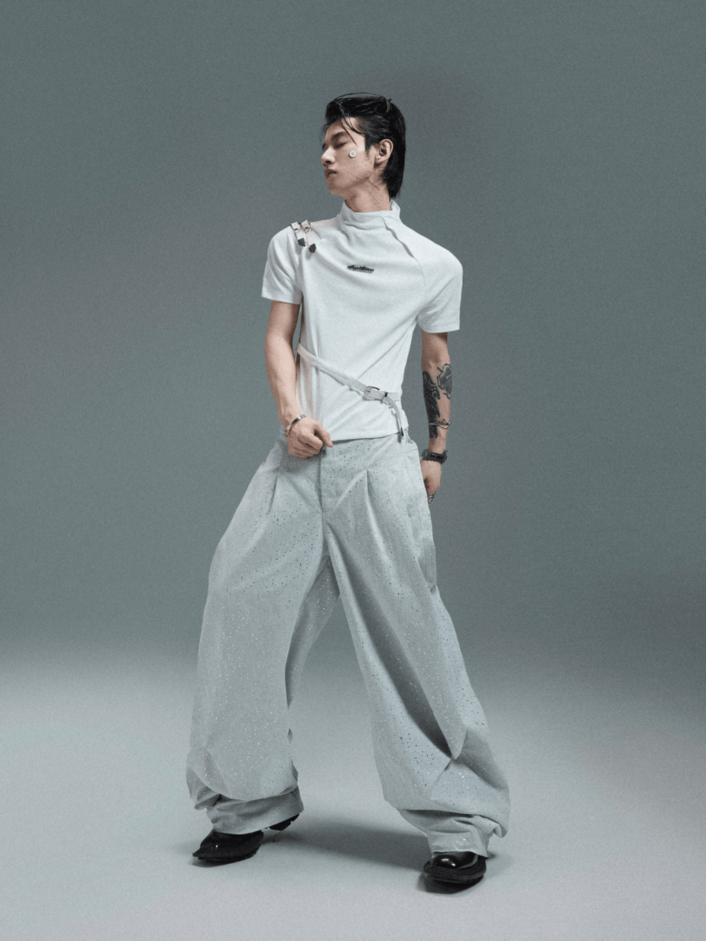 Galaxy Speckle Wide - Leg Trousers - COPPING THREADS - ArguE CulturE