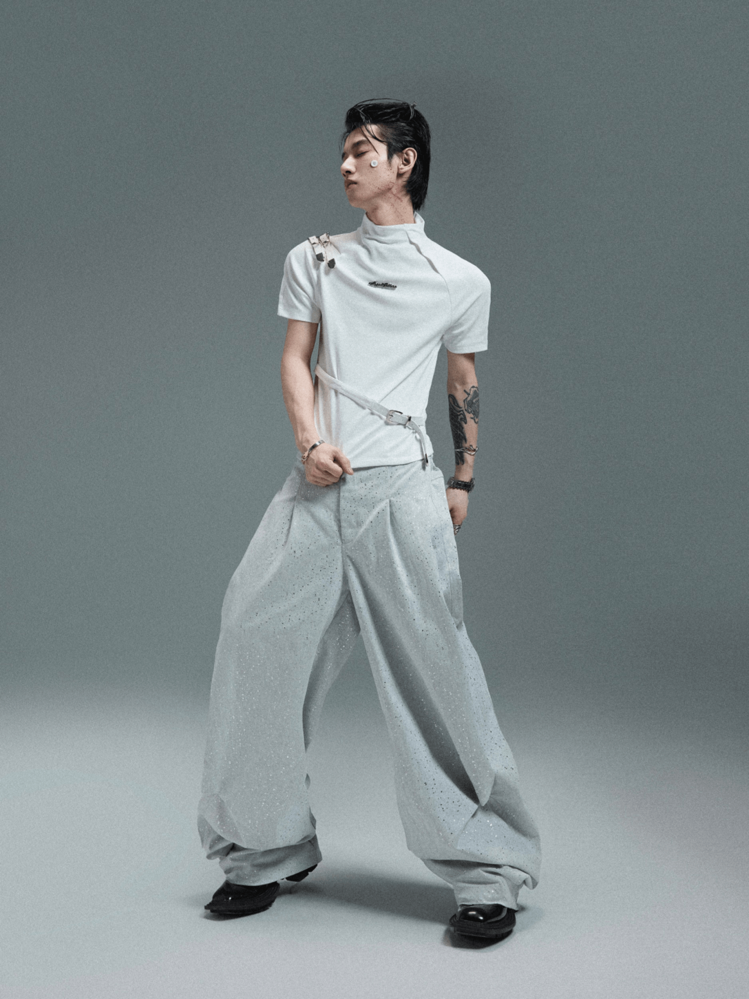 Galaxy Speckle Wide - Leg Trousers - COPPING THREADS - ArguE CulturE