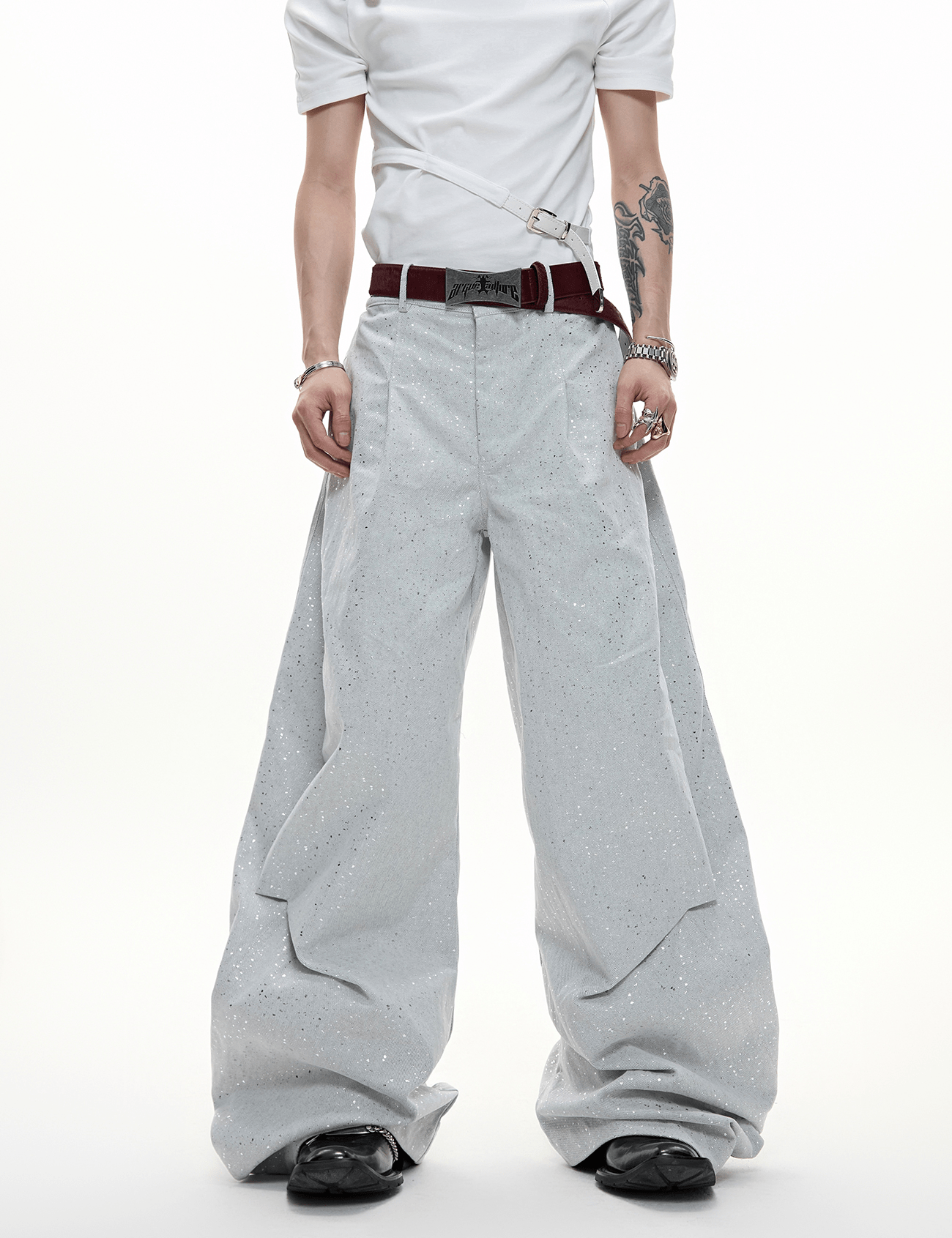 Galaxy Speckle Wide - Leg Trousers - COPPING THREADS - ArguE CulturE