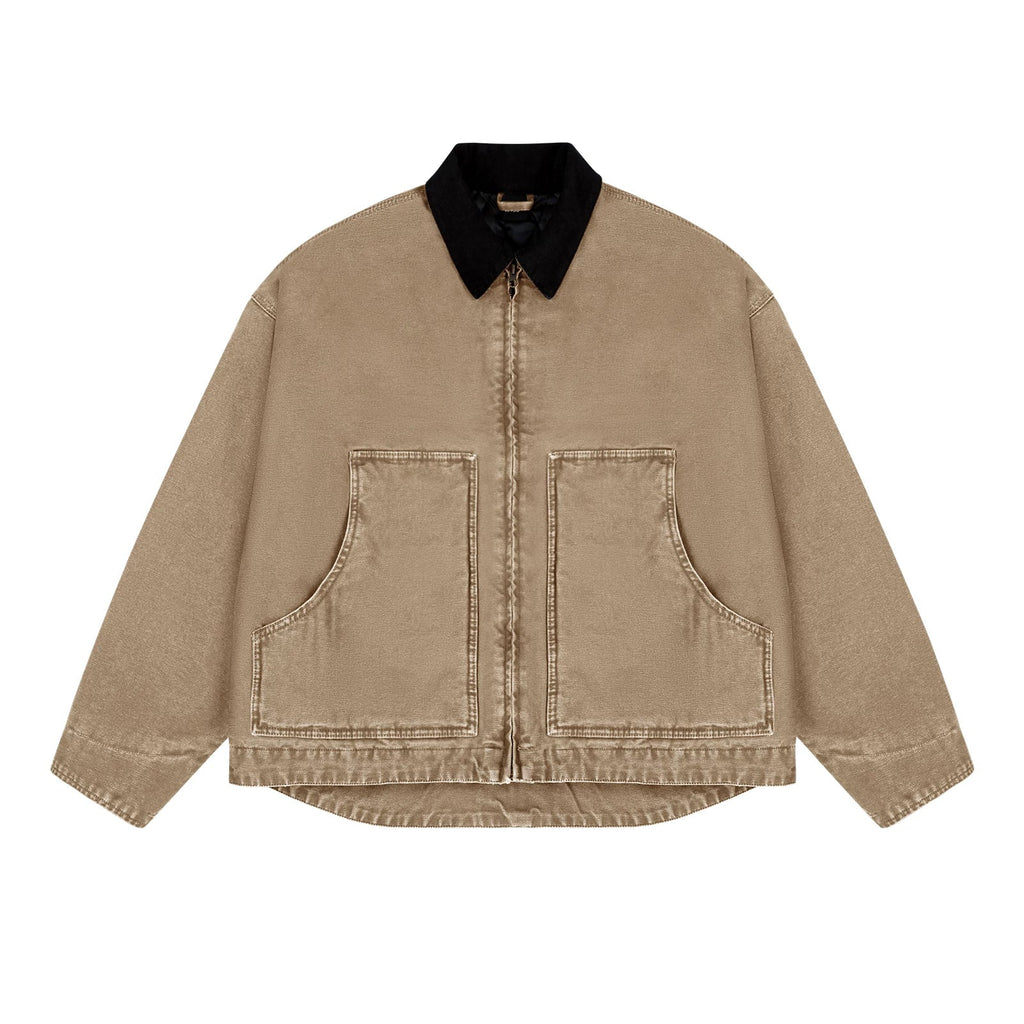 Garment-Dyed Boxy Work Jacket - COPPING THREADS - IDLT