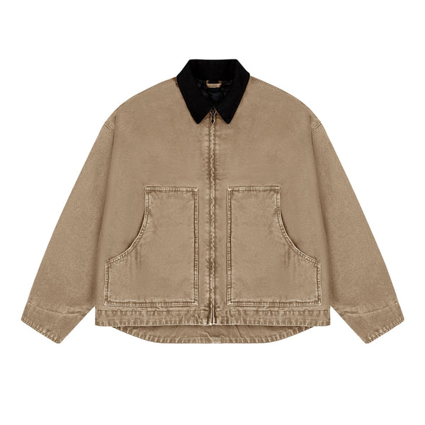 Garment-Dyed Boxy Work Jacket - COPPING THREADS - IDLT