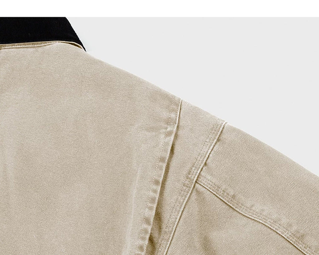 Garment-Dyed Boxy Work Jacket - COPPING THREADS - IDLT