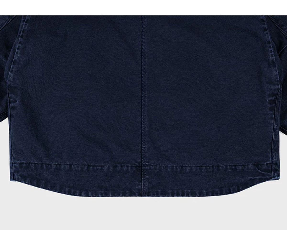 Garment-Dyed Boxy Work Jacket - COPPING THREADS - IDLT