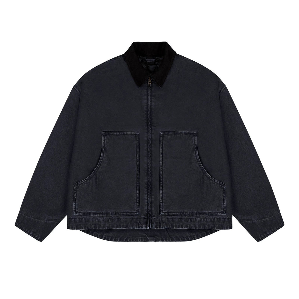 Garment-Dyed Boxy Work Jacket - COPPING THREADS - IDLT