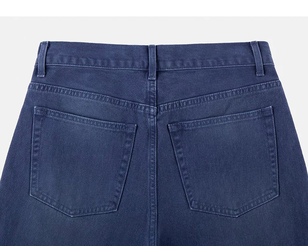 Garment-Dyed Flared Jeans - COPPING THREADS - IDLT