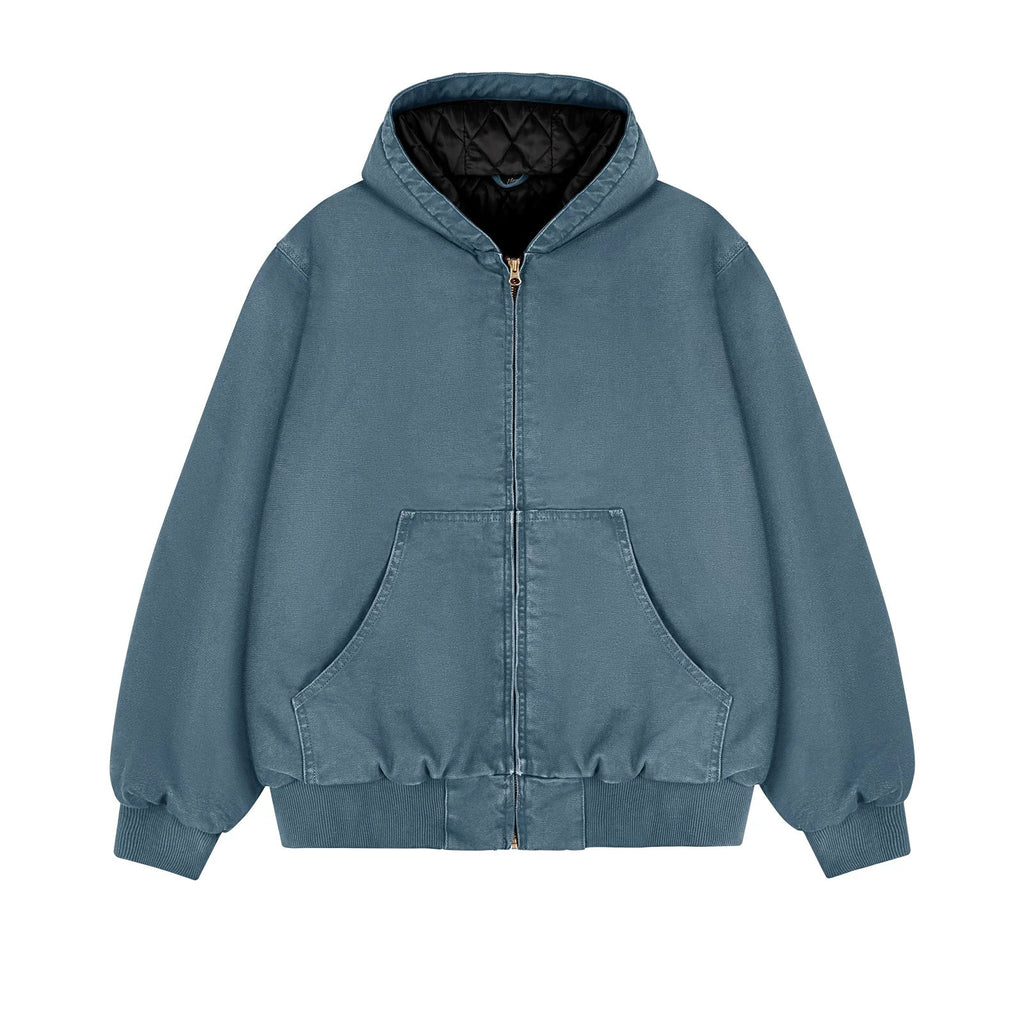 Garment-Dyed Hooded Work Jacket - COPPING THREADS - IDLT