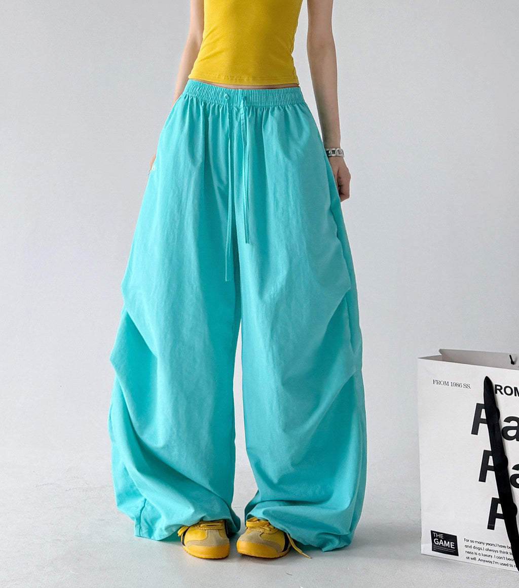 Gathered-Volume Wide-Leg Pants - CT66192 - COPPING THREADS - CT ORIGINALS
