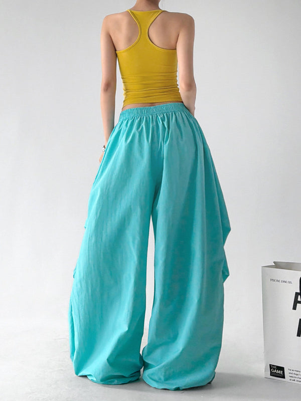 Gathered-Volume Wide-Leg Pants - CT66192 - COPPING THREADS - CT ORIGINALS