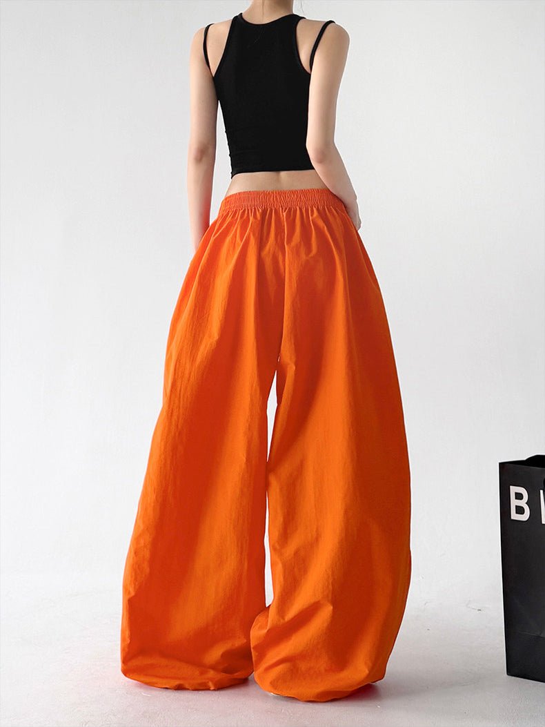 Gathered-Volume Wide-Leg Pants - CT66192 서브 이미지