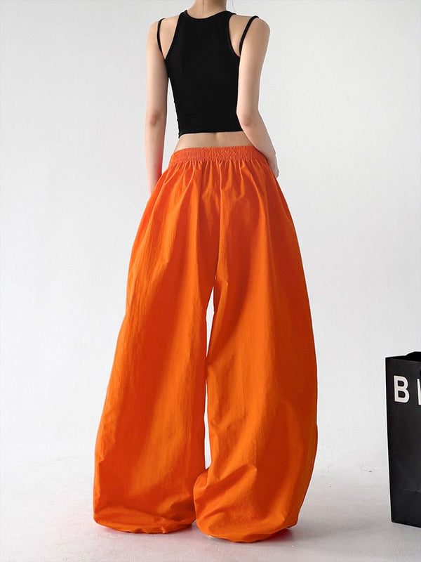 Gathered-Volume Wide-Leg Pants - CT66192 - COPPING THREADS - CT ORIGINALS