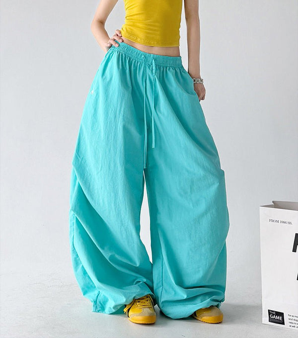 Gathered-Volume Wide-Leg Pants - CT66192 - COPPING THREADS - CT ORIGINALS