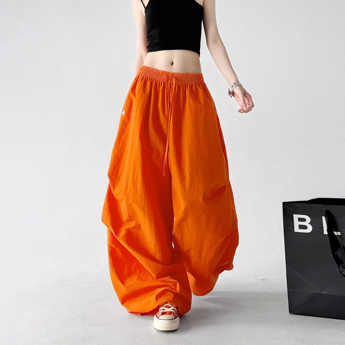 Gathered-Volume Wide-Leg Pants - CT66192 - COPPING THREADS - CT ORIGINALS
