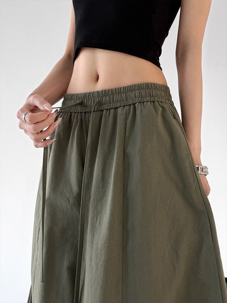 Gathered-Waist Rounded Wide-Leg Pants - CT66133 - COPPING THREADS - CT ORIGINALS