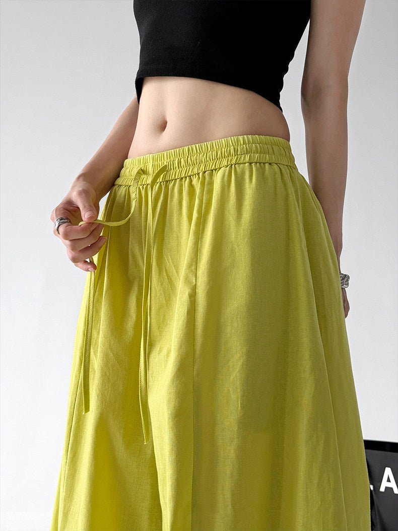 Gathered-Waist Rounded Wide-Leg Pants - CT66133 - COPPING THREADS - CT ORIGINALS