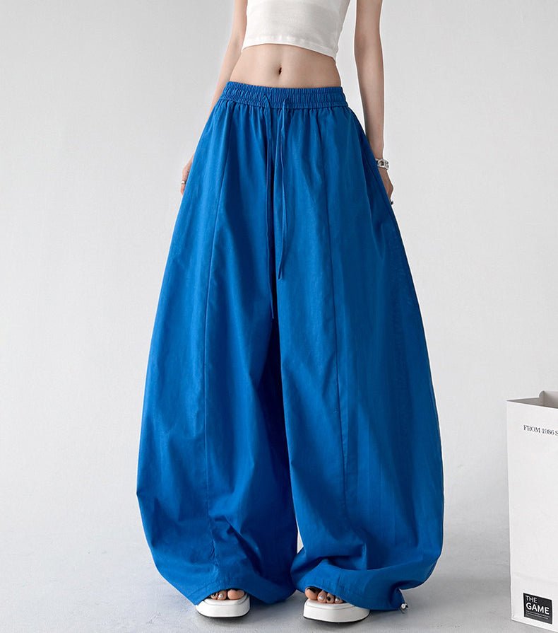 Gathered-Waist Rounded Wide-Leg Pants - CT66133 - COPPING THREADS - CT ORIGINALS
