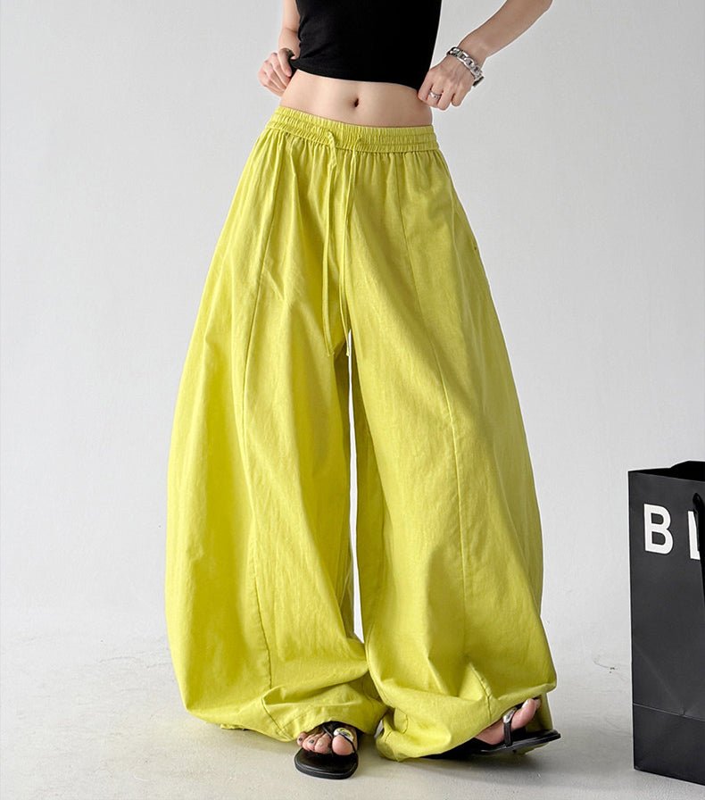 Gathered-Waist Rounded Wide-Leg Pants - CT66133 - COPPING THREADS - CT ORIGINALS