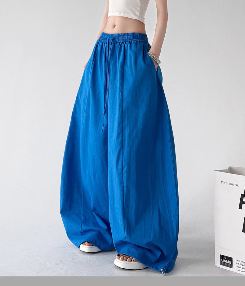 Gathered-Waist Rounded Wide-Leg Pants - CT66133 - COPPING THREADS - CT ORIGINALS