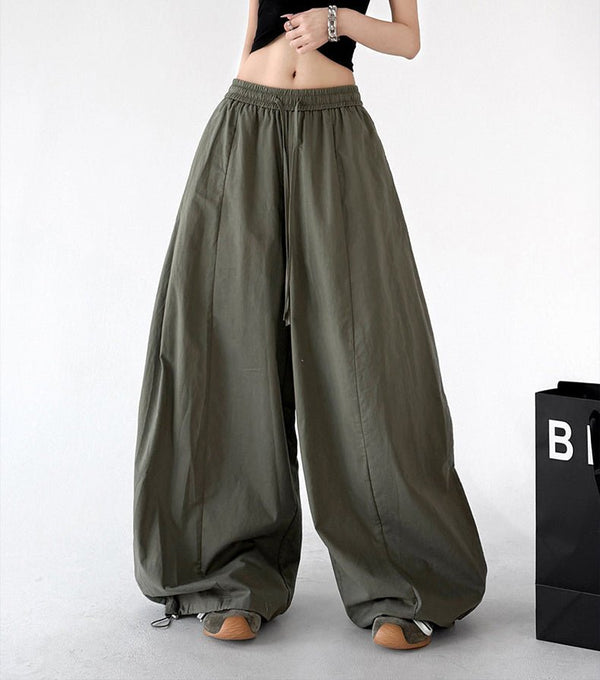 Gathered-Waist Rounded Wide-Leg Pants - CT66133 - COPPING THREADS - CT ORIGINALS