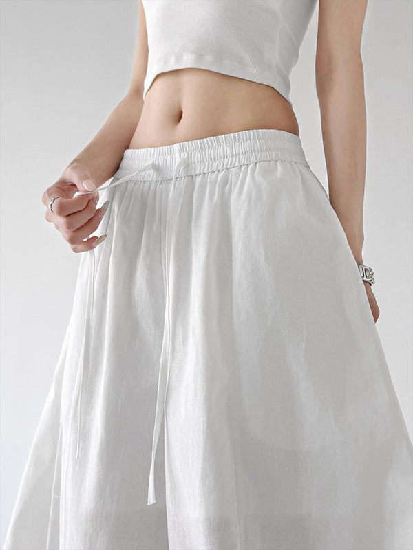 Gathered-Waist Rounded Wide-Leg Pants - CT66133 - COPPING THREADS - CT ORIGINALS