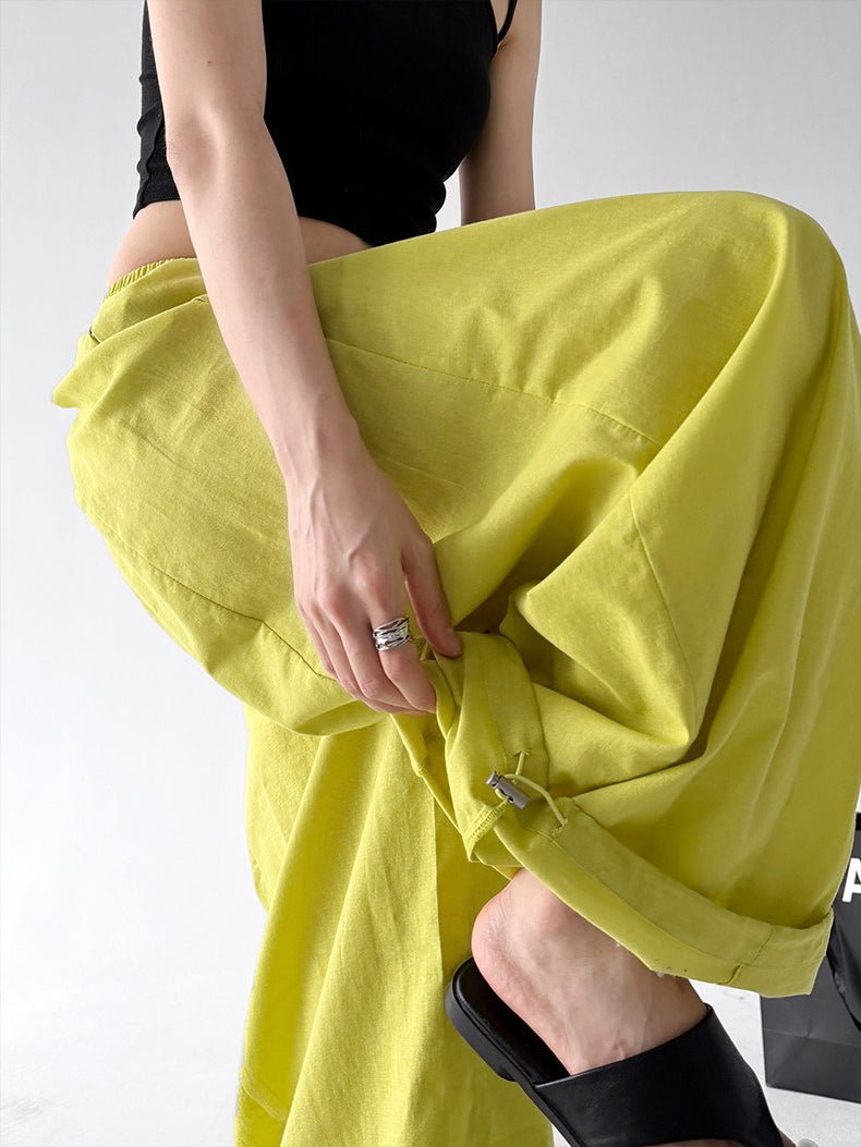 Gathered-Waist Rounded Wide-Leg Pants - CT66133 - COPPING THREADS - CT ORIGINALS