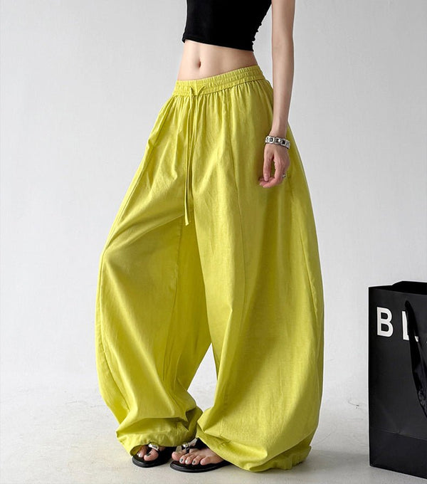 Gathered-Waist Rounded Wide-Leg Pants - CT66133 - COPPING THREADS - CT ORIGINALS