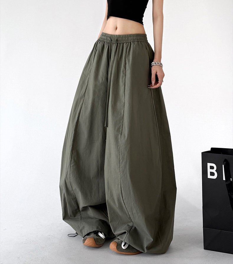 Gathered-Waist Rounded Wide-Leg Pants - CT66133 - COPPING THREADS - CT ORIGINALS