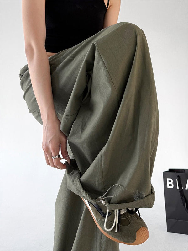Gathered-Waist Rounded Wide-Leg Pants - CT66133 - COPPING THREADS - CT ORIGINALS