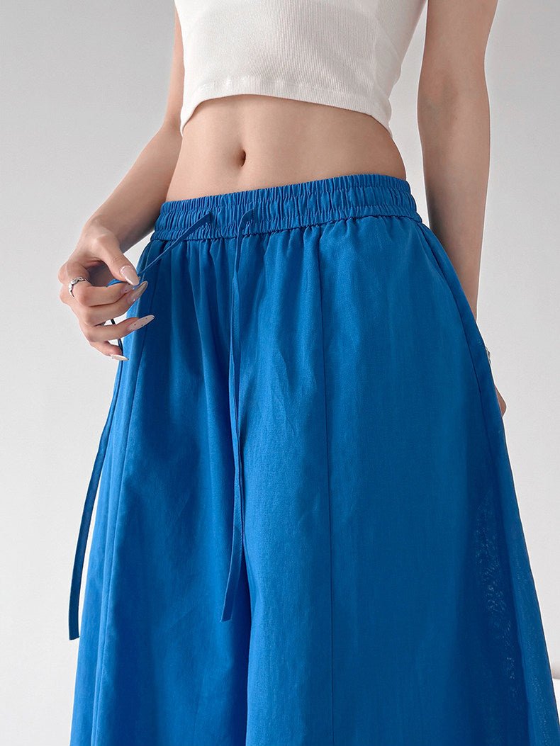 Gathered-Waist Rounded Wide-Leg Pants - CT66133 - COPPING THREADS - CT ORIGINALS