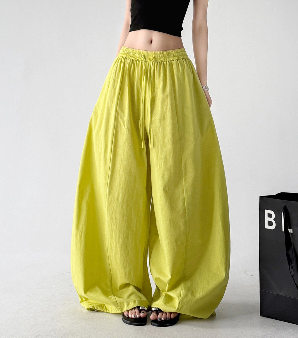 Gathered-Waist Rounded Wide-Leg Pants - CT66133 - COPPING THREADS - CT ORIGINALS