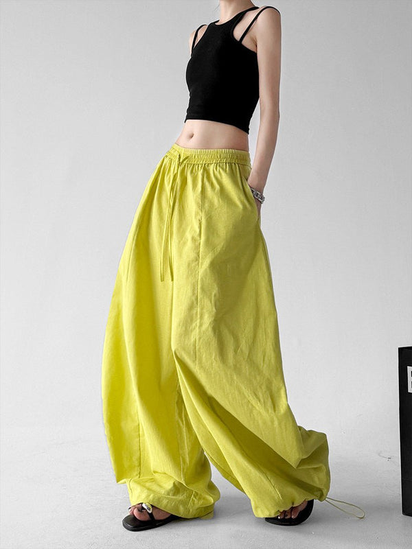Gathered-Waist Rounded Wide-Leg Pants - CT66133 - COPPING THREADS - CT ORIGINALS