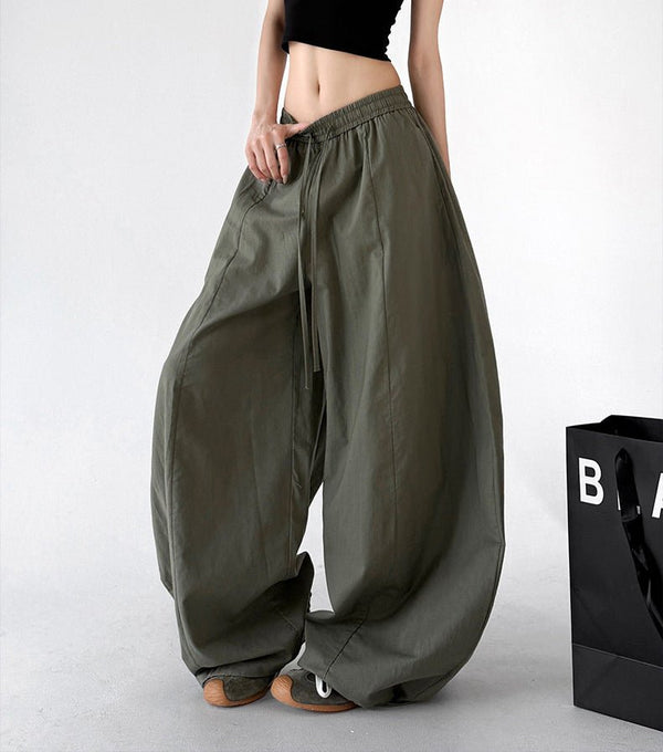 Gathered-Waist Rounded Wide-Leg Pants - CT66133 - COPPING THREADS - CT ORIGINALS