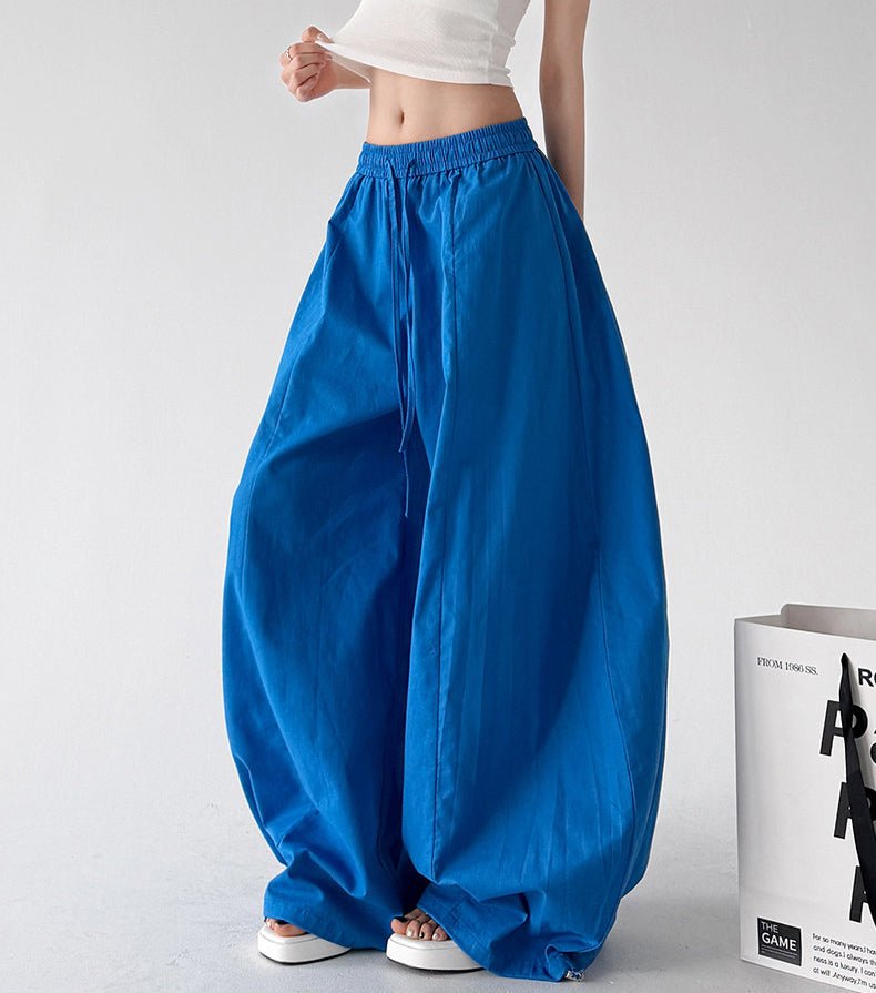 Gathered-Waist Rounded Wide-Leg Pants - CT66133 - COPPING THREADS - CT ORIGINALS
