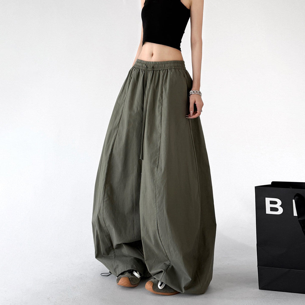Gathered-Waist Rounded Wide-Leg Pants - CT66133 - COPPING THREADS - CT ORIGINALS