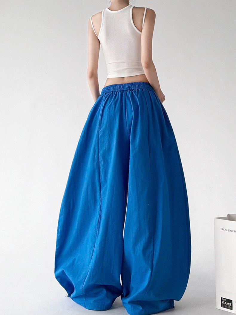 Gathered-Waist Rounded Wide-Leg Pants - CT66133 - COPPING THREADS - CT ORIGINALS