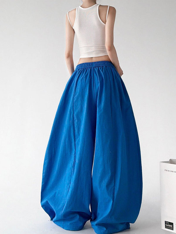 Gathered-Waist Rounded Wide-Leg Pants - CT66133 - COPPING THREADS - CT ORIGINALS