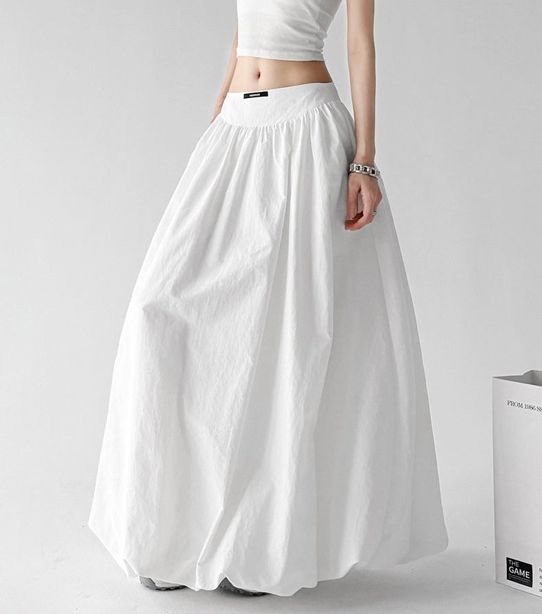 Gathered-Waist Sweeping Maxi Skirt - CT6254 - COPPING THREADS - CT ORIGINALS